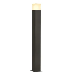 SLV grafito bolardo luminoso antracita Quad altura 90 cm
