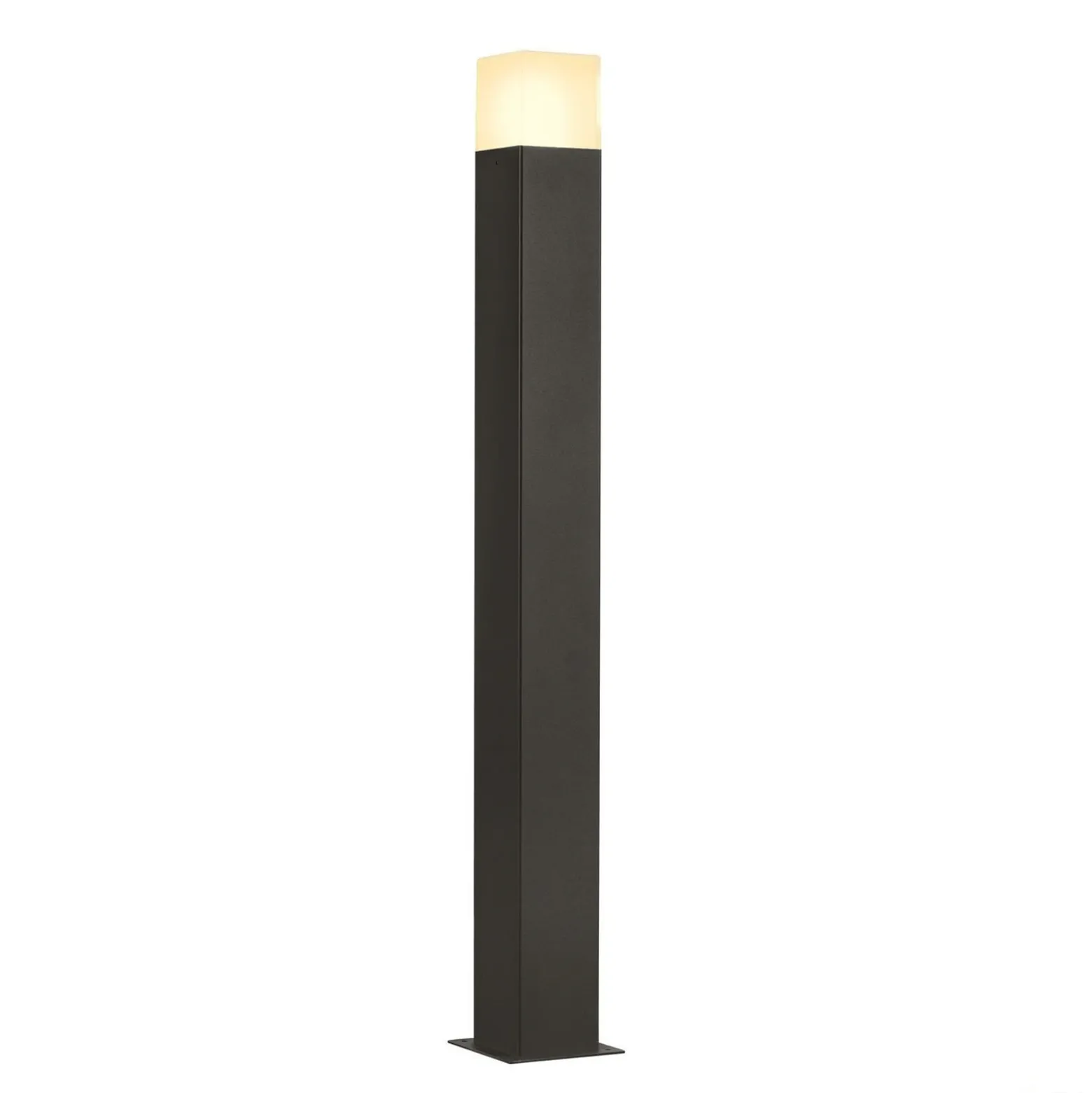 SLV grafito bolardo luminoso antracita Quad altura 90 cm