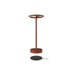 SLV Lámpara LED recargable Vinolina One, óxido, 2.700 K, altura 33 cm