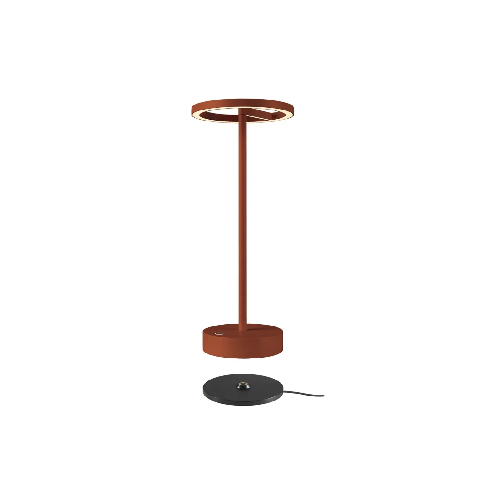 SLV Lámpara LED recargable Vinolina One, óxido, 2.700 K, altura 33 cm