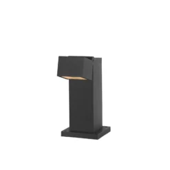 SLV Lámpara sobremuro LED S-Cube 35, antracita, aluminio, altura 35 cm