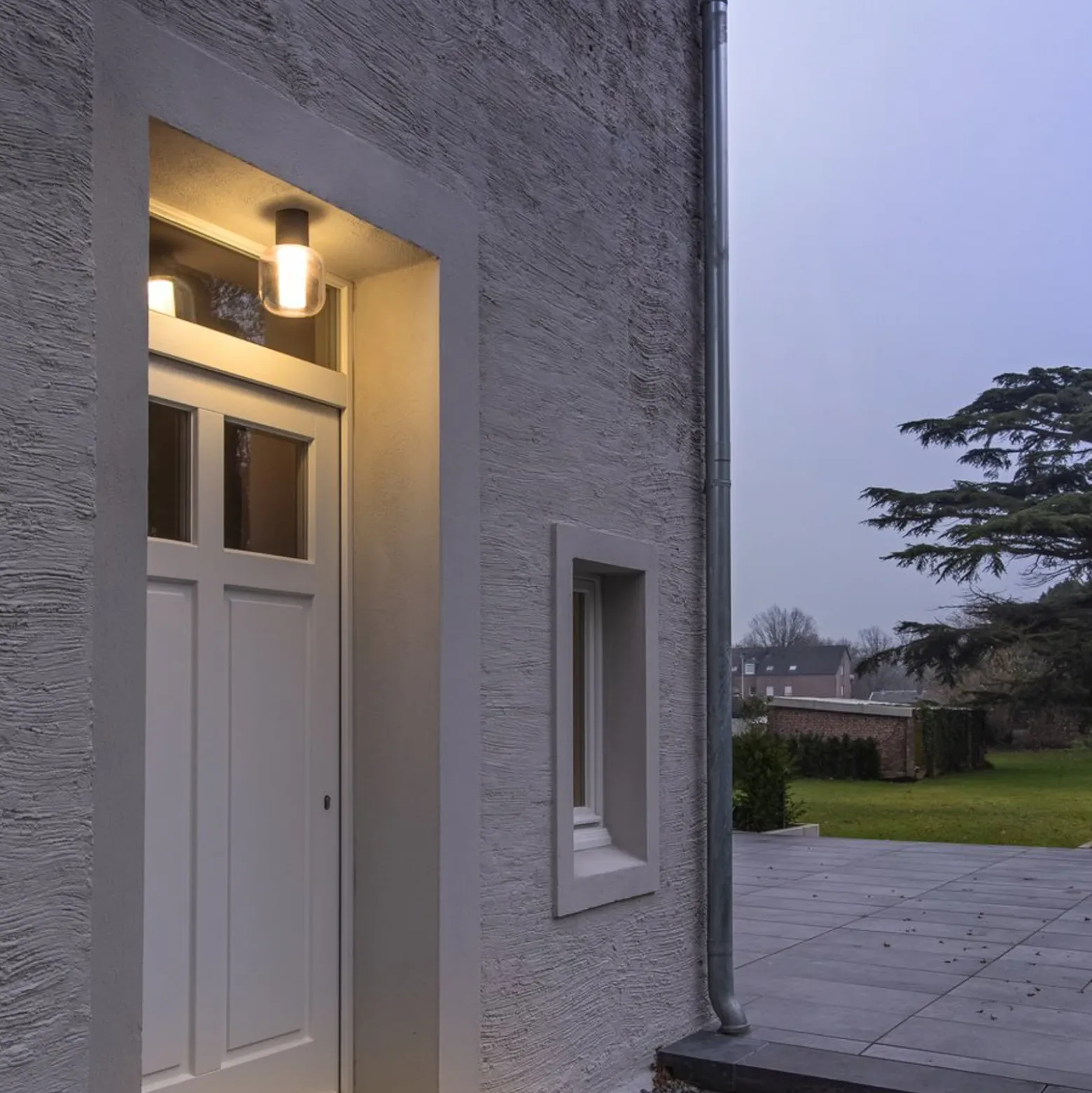 SLV Ovalisk Plafón para exterior LED CCT