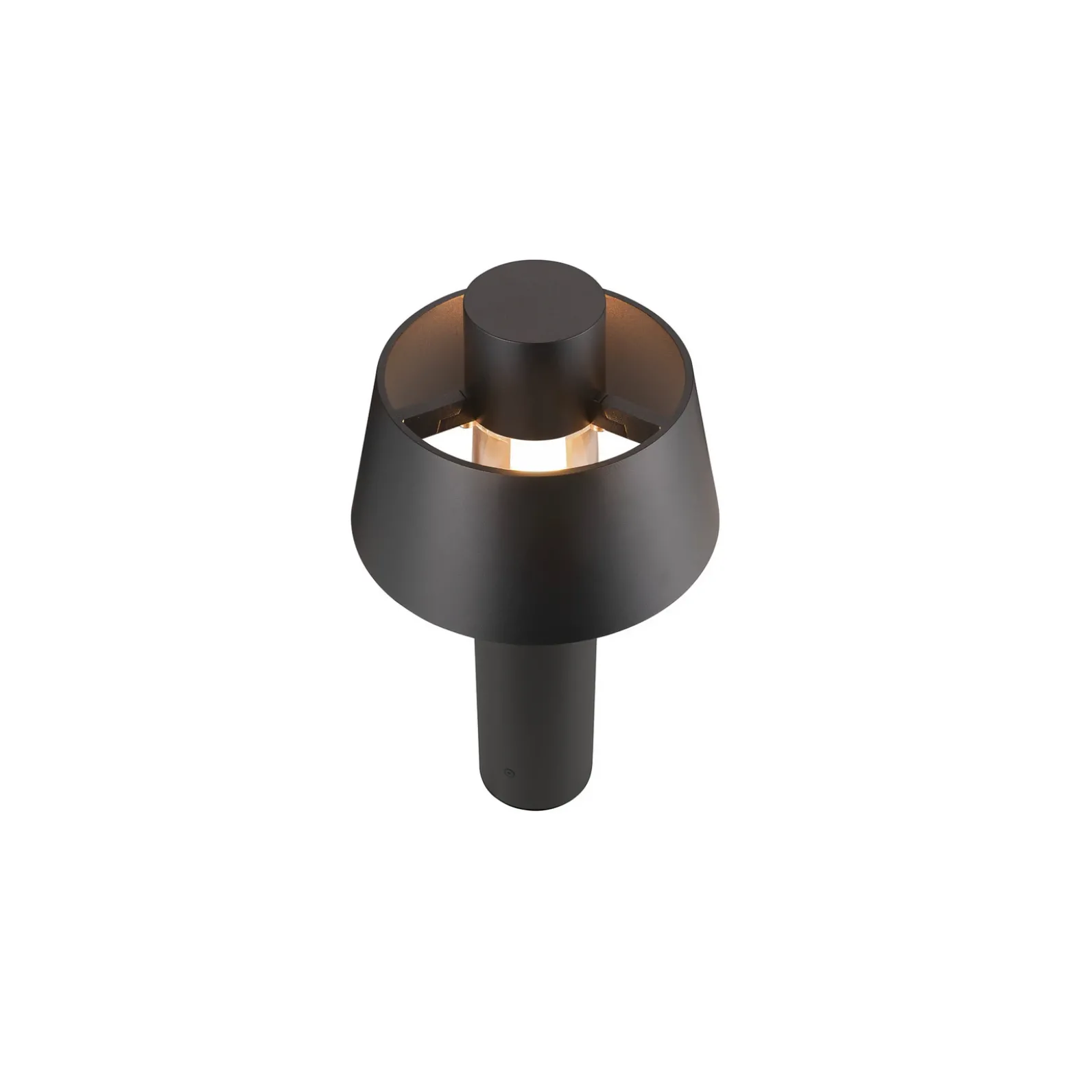 SLV Photoni 45 lámpara sobremuro, negra, aluminio, altura 45 cm