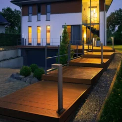 SLV Quadrasyl 75 - Bolardo luminoso, gris