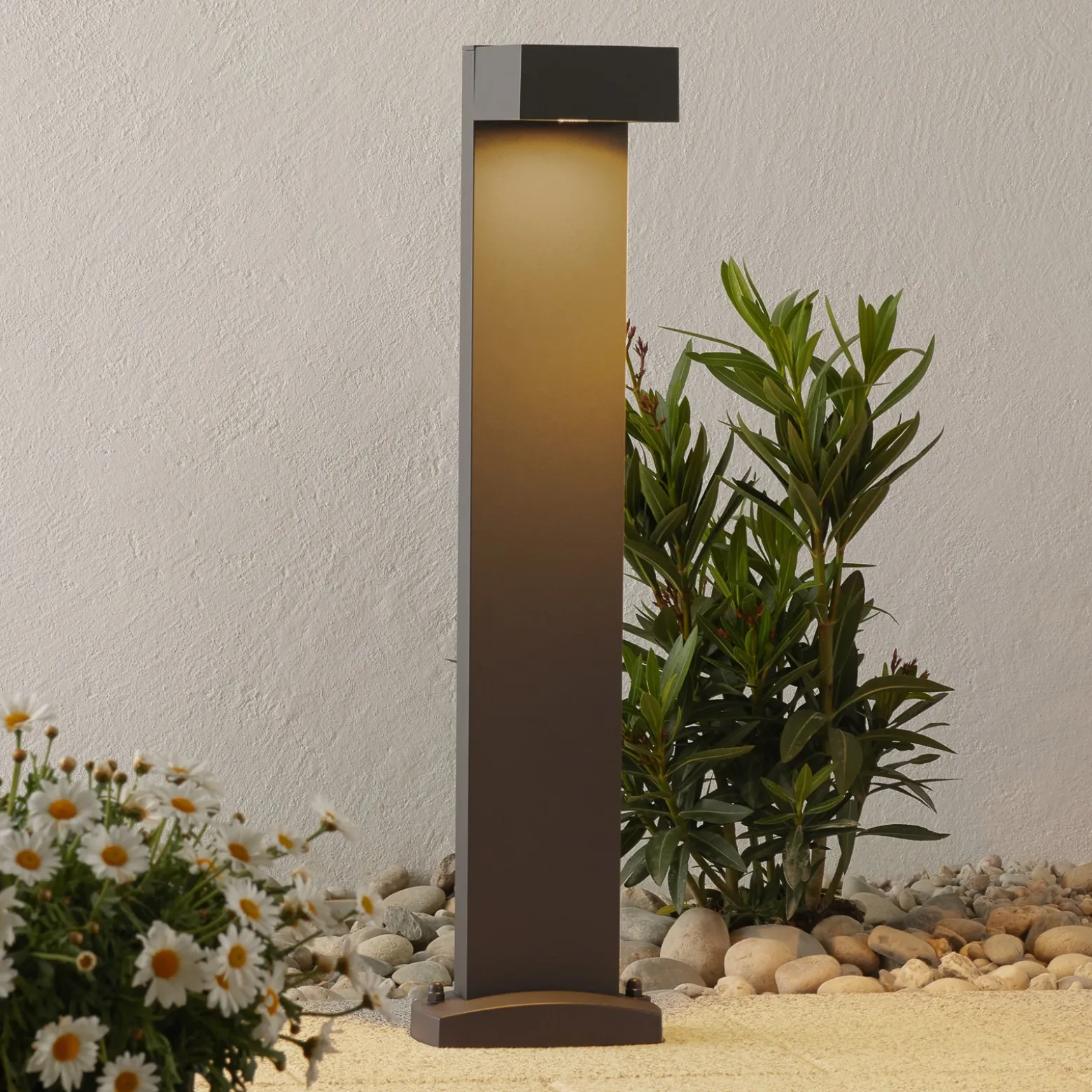 SLV Quadrasyl 75 - Bolardo luminoso, antracita
