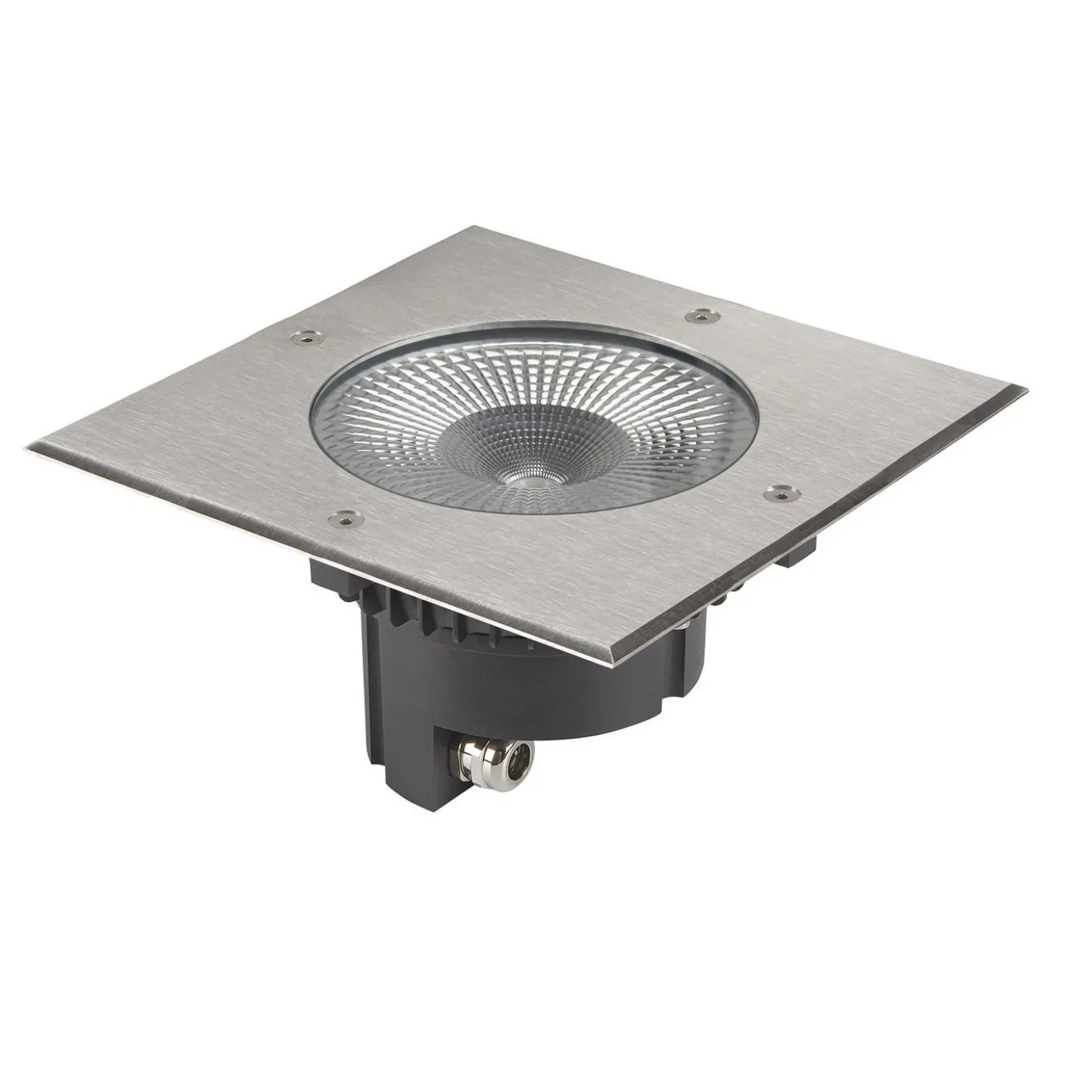 SLV Rocci 200 LED lámpara de suelo empotrable cuadrada 20cm