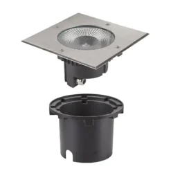 SLV Rocci 200 LED lámpara de suelo empotrable cuadrada 20cm
