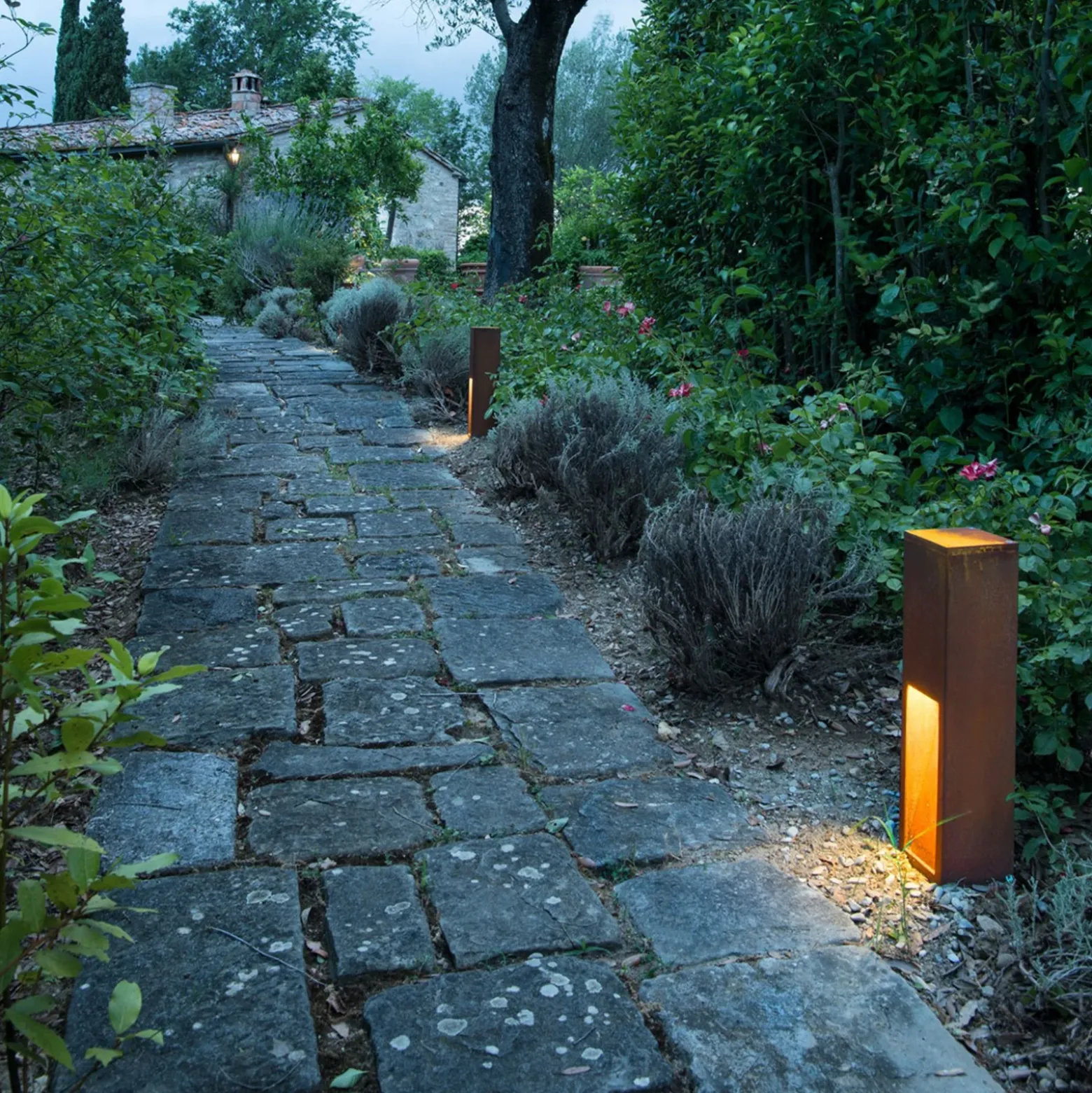 SLV Rusty Slot 50 Baliza LED, altura 50 cm
