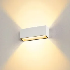 SLV Sitra Aplique de exterior LED Up/Down 30cm blanco