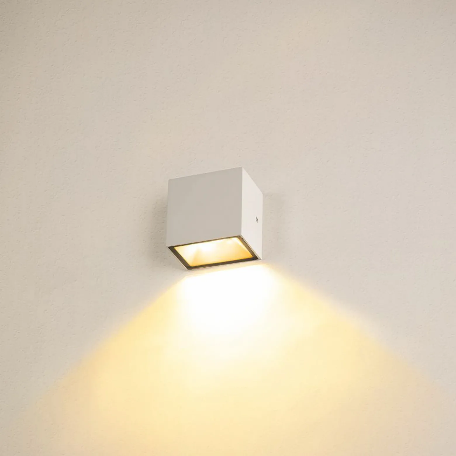 SLV Sitra Aplique LED para exterior down, blanco