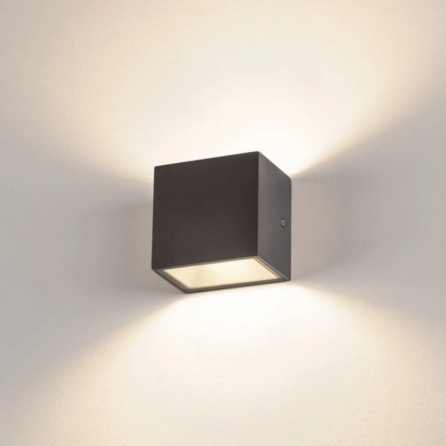 SLV Sitra Cube Aplique para exterior LED, antracita