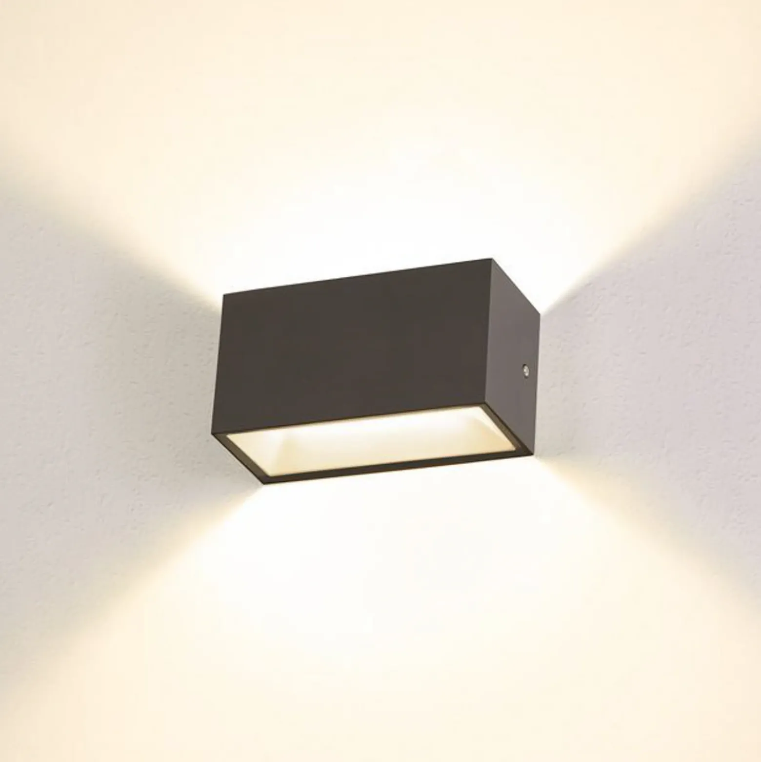 SLV Sitra LED aplique para exterior Up/down 20 antracita