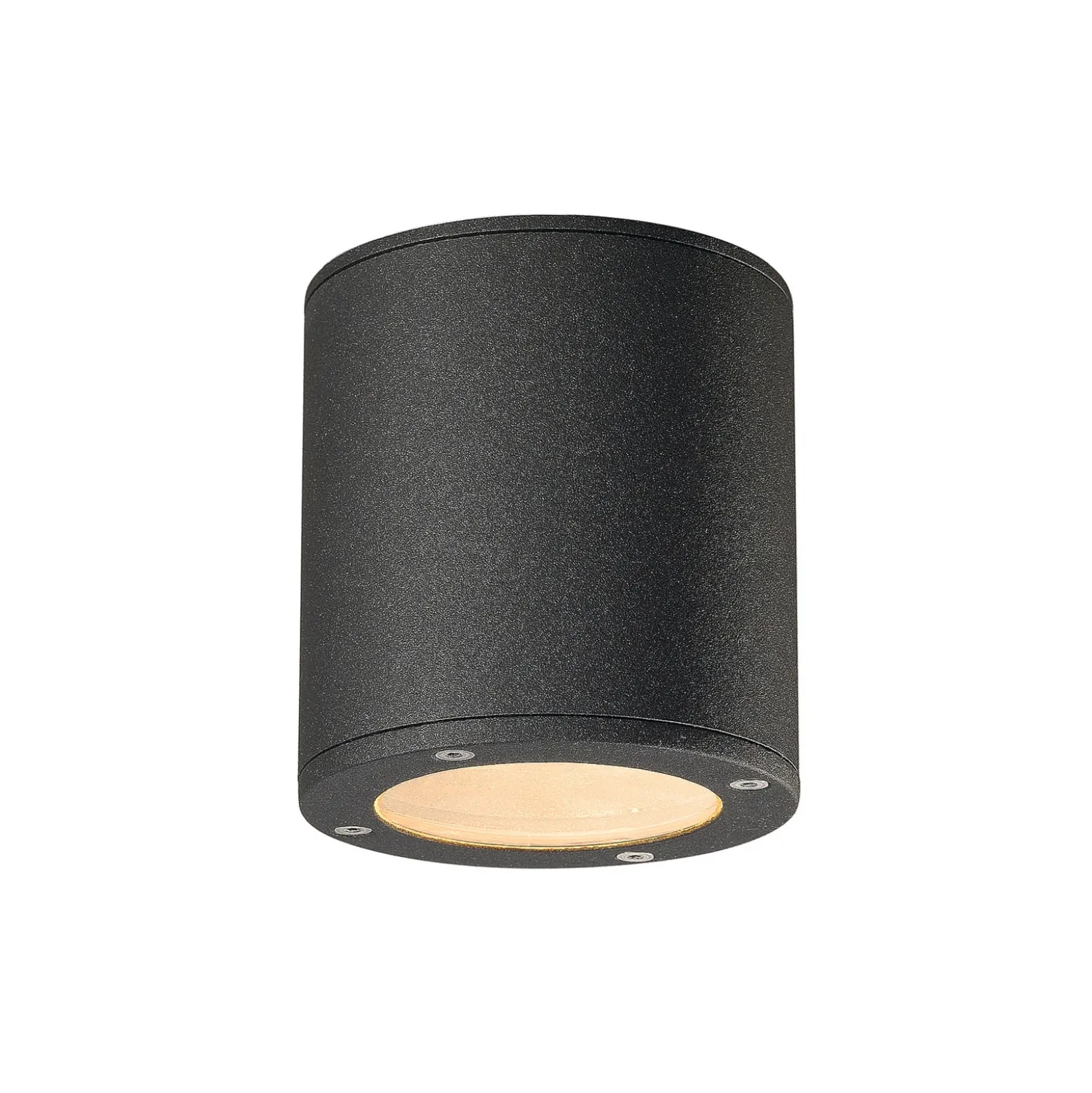 SLV Sitra lámpara de techo para exterior, antracita, aluminio, Ø 10 cm