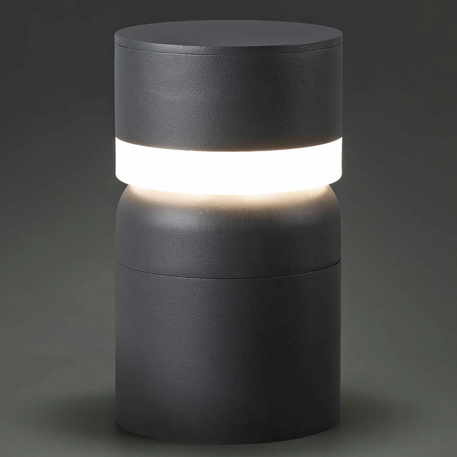 Sobremuro LED Sete, gris oscuro