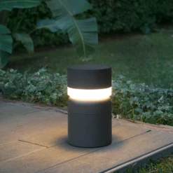 Sobremuro LED Sete, gris oscuro