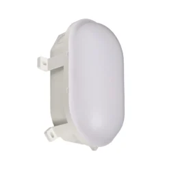 Sotano lámpara resistente a la humedad, blanco, interruptor DIP