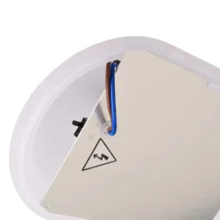 Sotano lámpara resistente a la humedad, gris, interruptor DIP