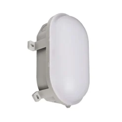 Sotano lámpara resistente a la humedad, gris, interruptor DIP