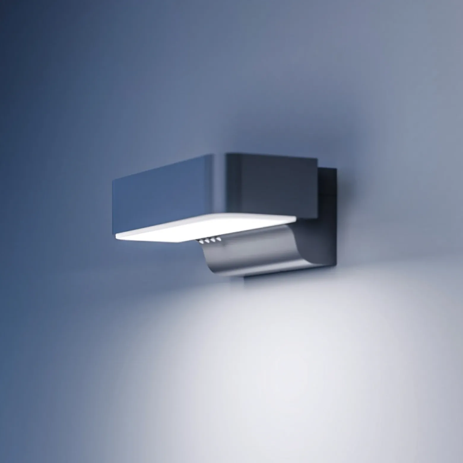 STEINEL Aplique de exterior LED L 800 SC, sensor, plata