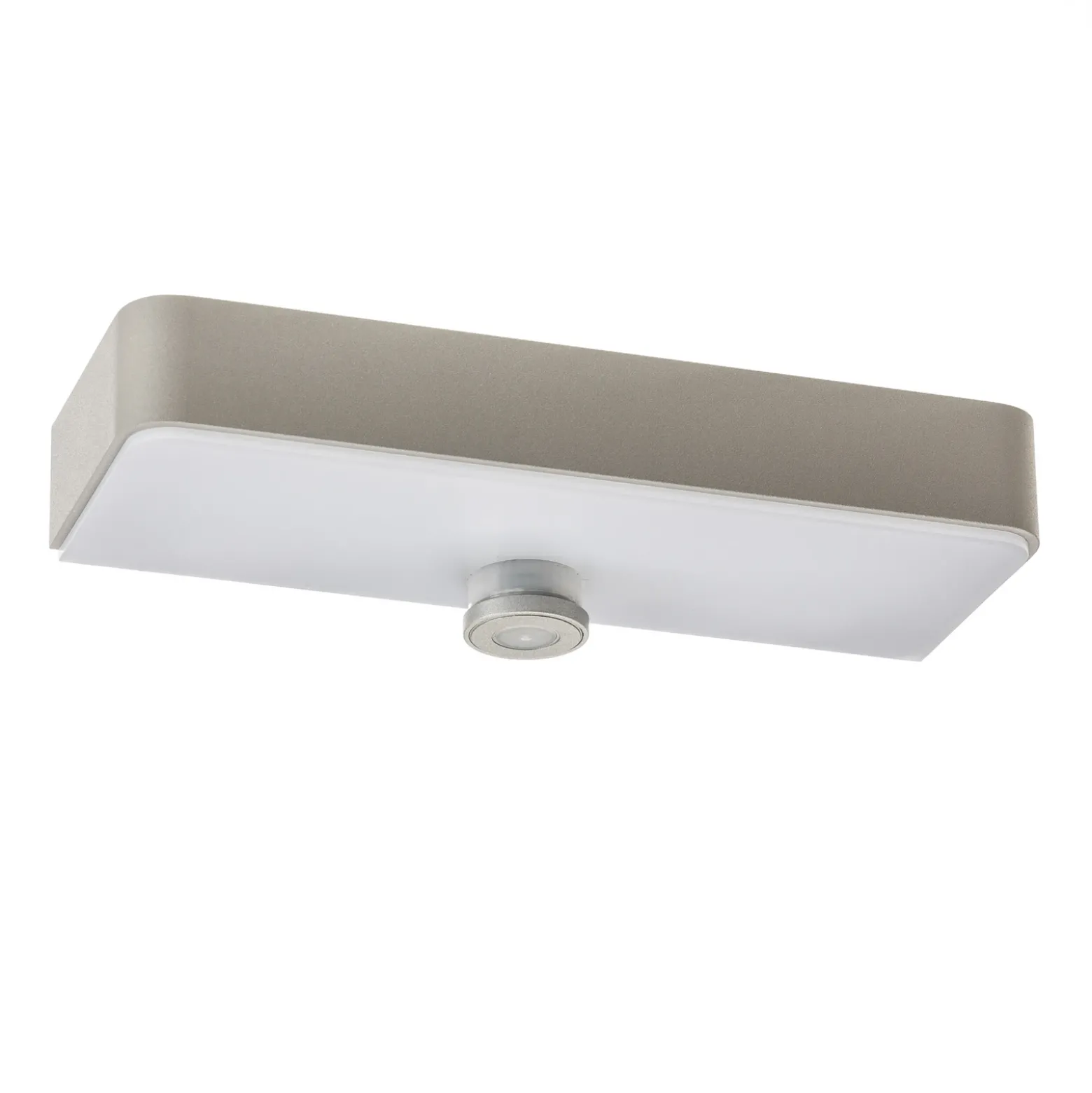 STEINEL Aplique de pared LED XSolar SOL-O S, plata, sensor