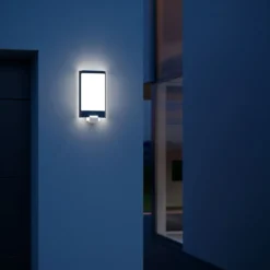 STEINEL L 240 S Aplique de pared LED con sensor, acero inoxidable