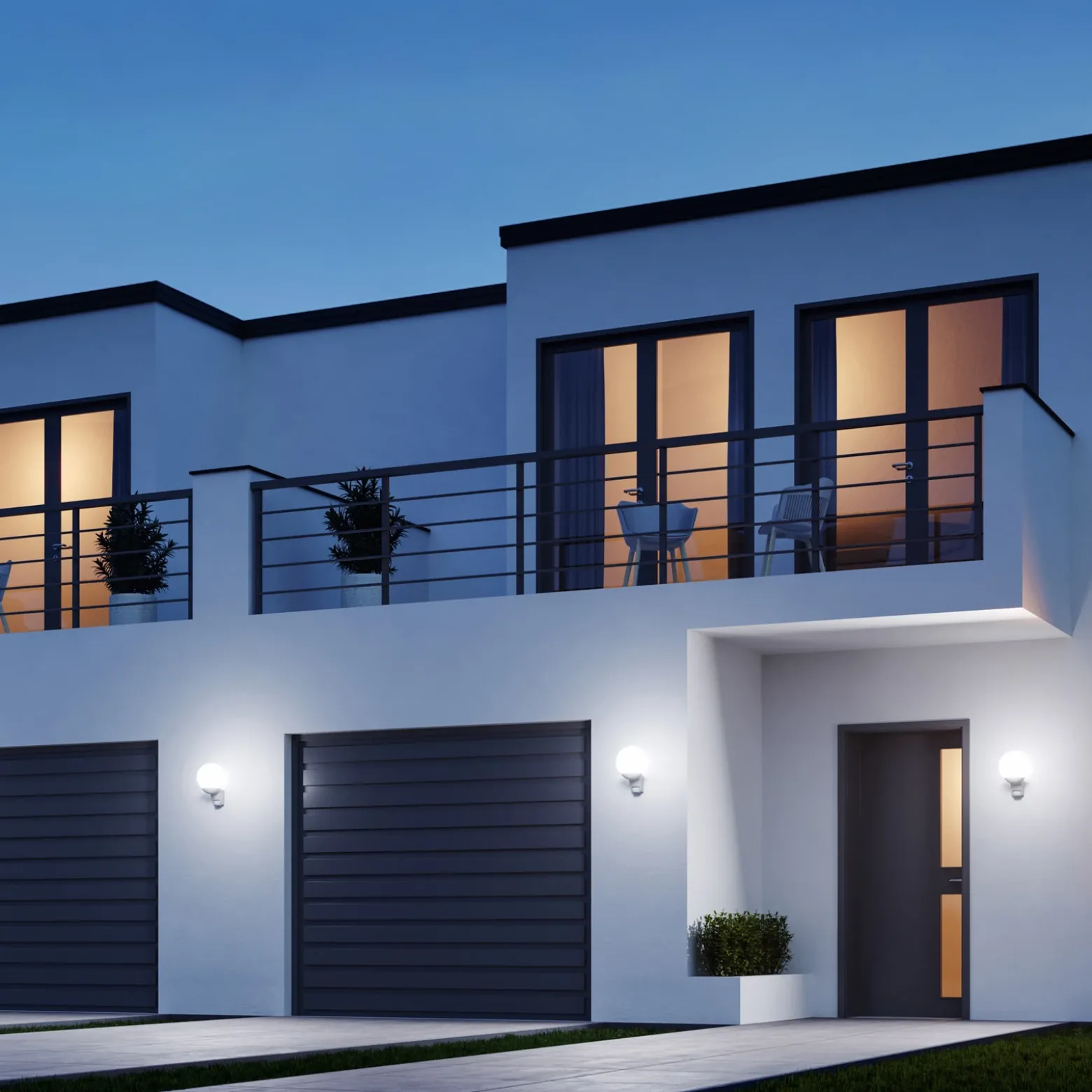 STEINEL L 585 S aplique exterior, sensor, negro
