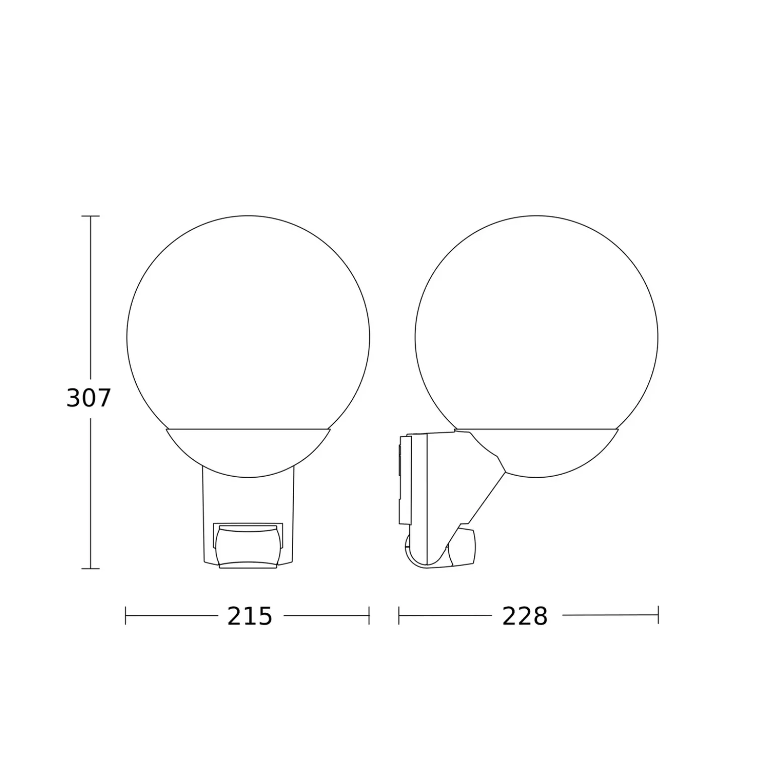 STEINEL L 585 S aplique exterior, sensor, negro