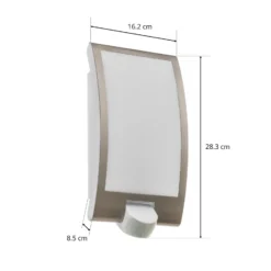 STEINEL L 22 S Aplique para exterior, sensor, acero inoxidable