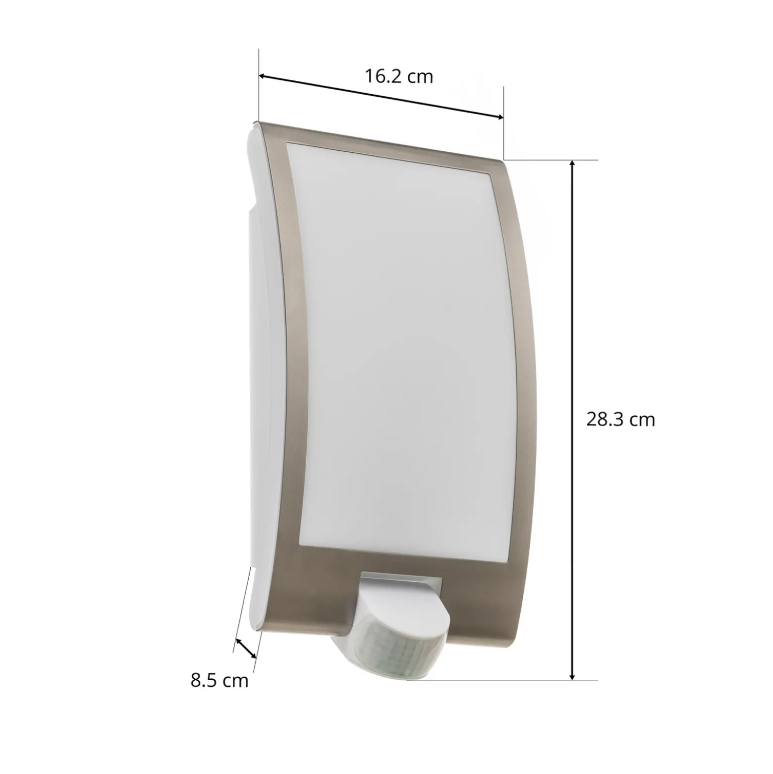 STEINEL L 22 S Aplique para exterior, sensor, acero inoxidable