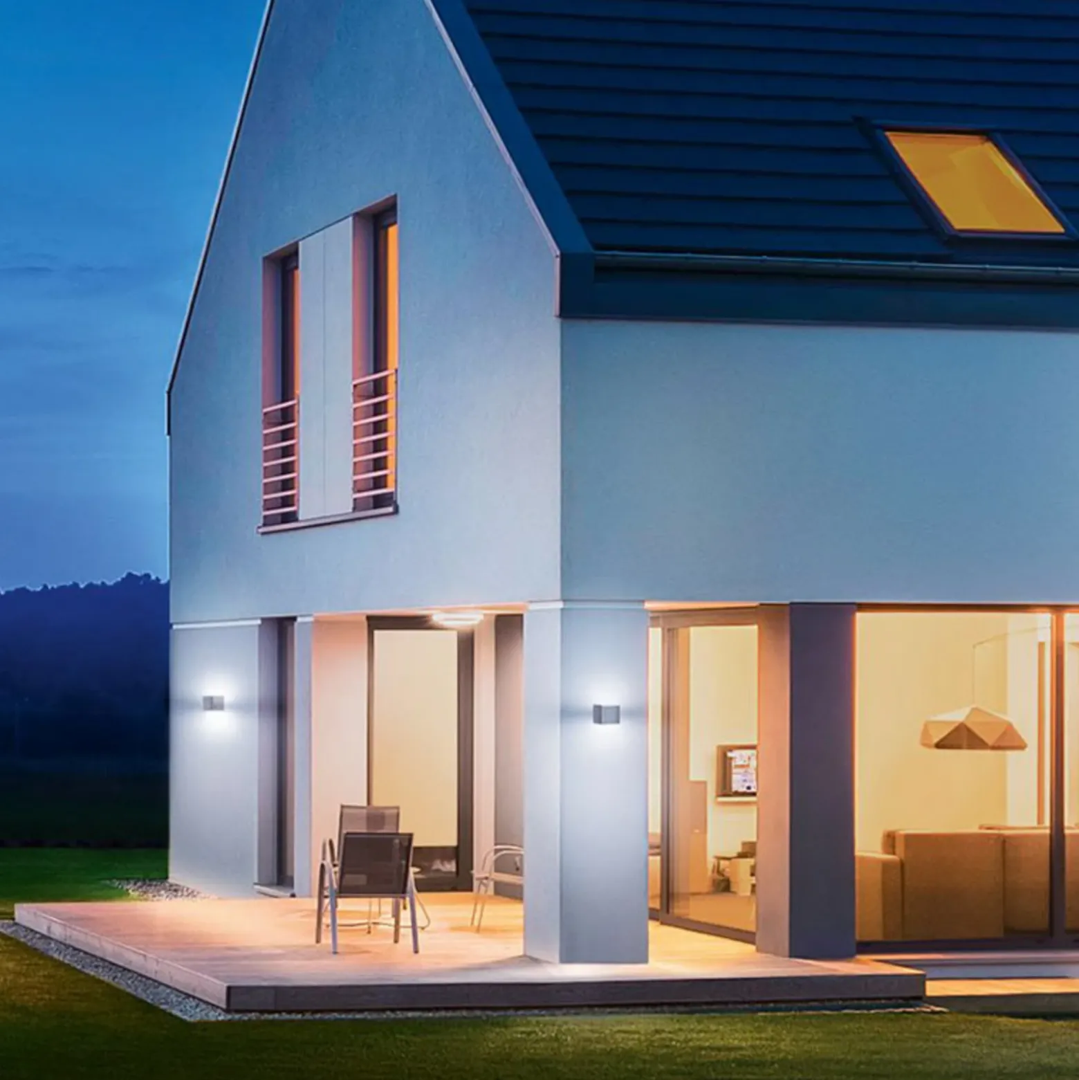 STEINEL L 835 SC Aplique para exterior plata