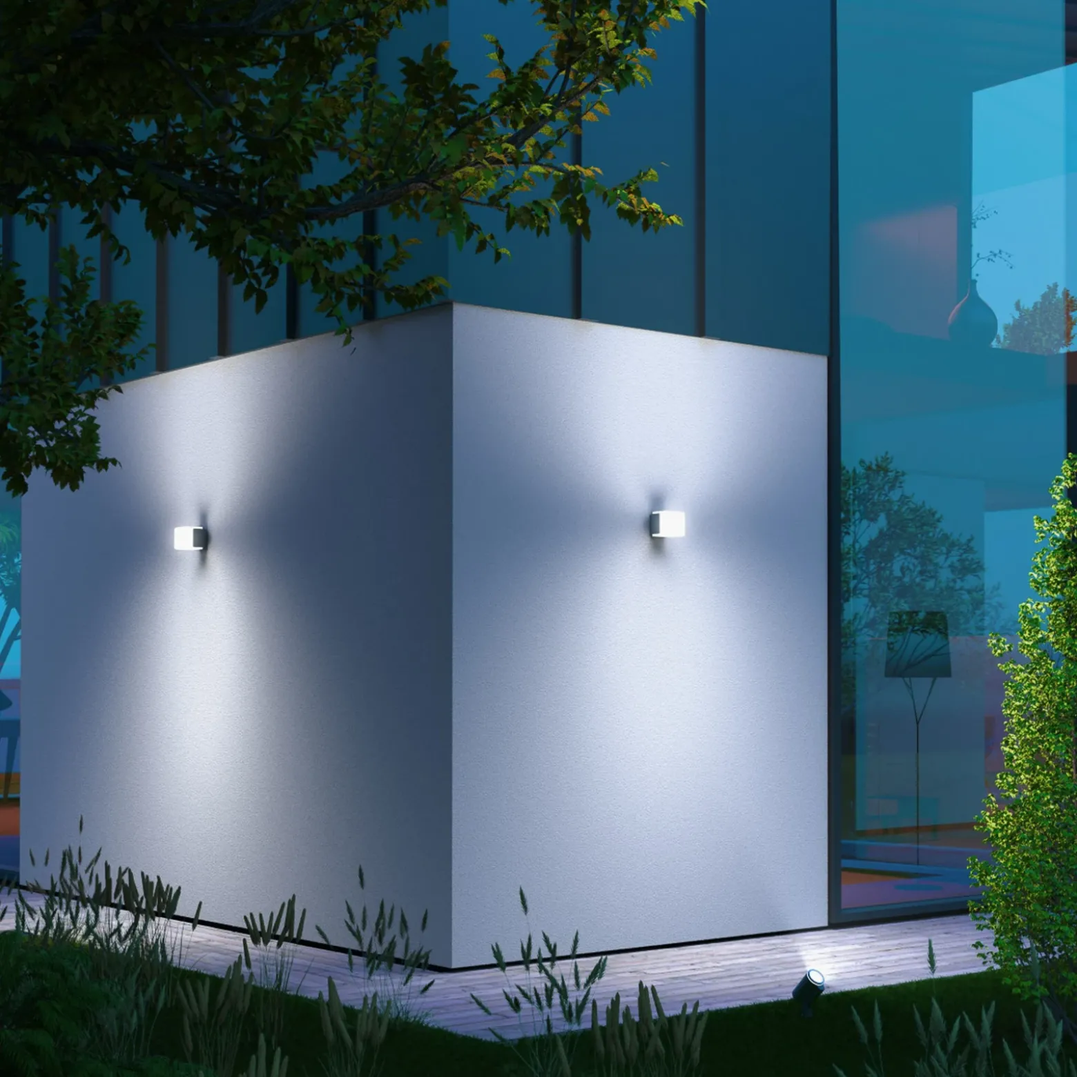STEINEL L 835 SC Aplique para exterior plata