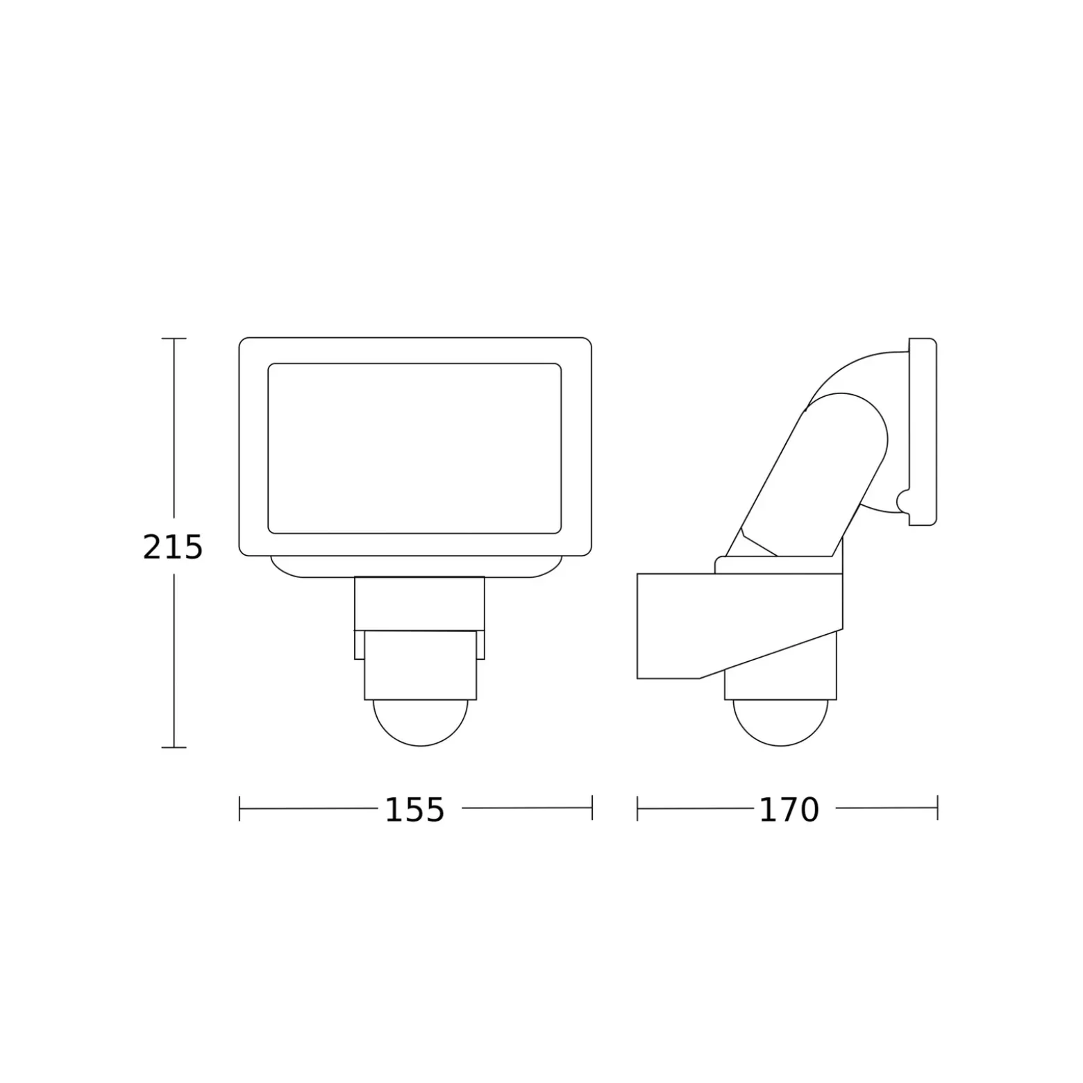 STEINEL LS 150 S foco pared exterior sensor blanco