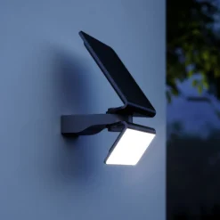 STEINEL XSolar L-S aplique LED solar para exterior, color plata