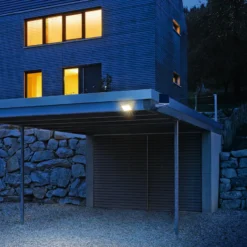 STEINEL XSolar L-S aplique LED solar para exterior, color plata