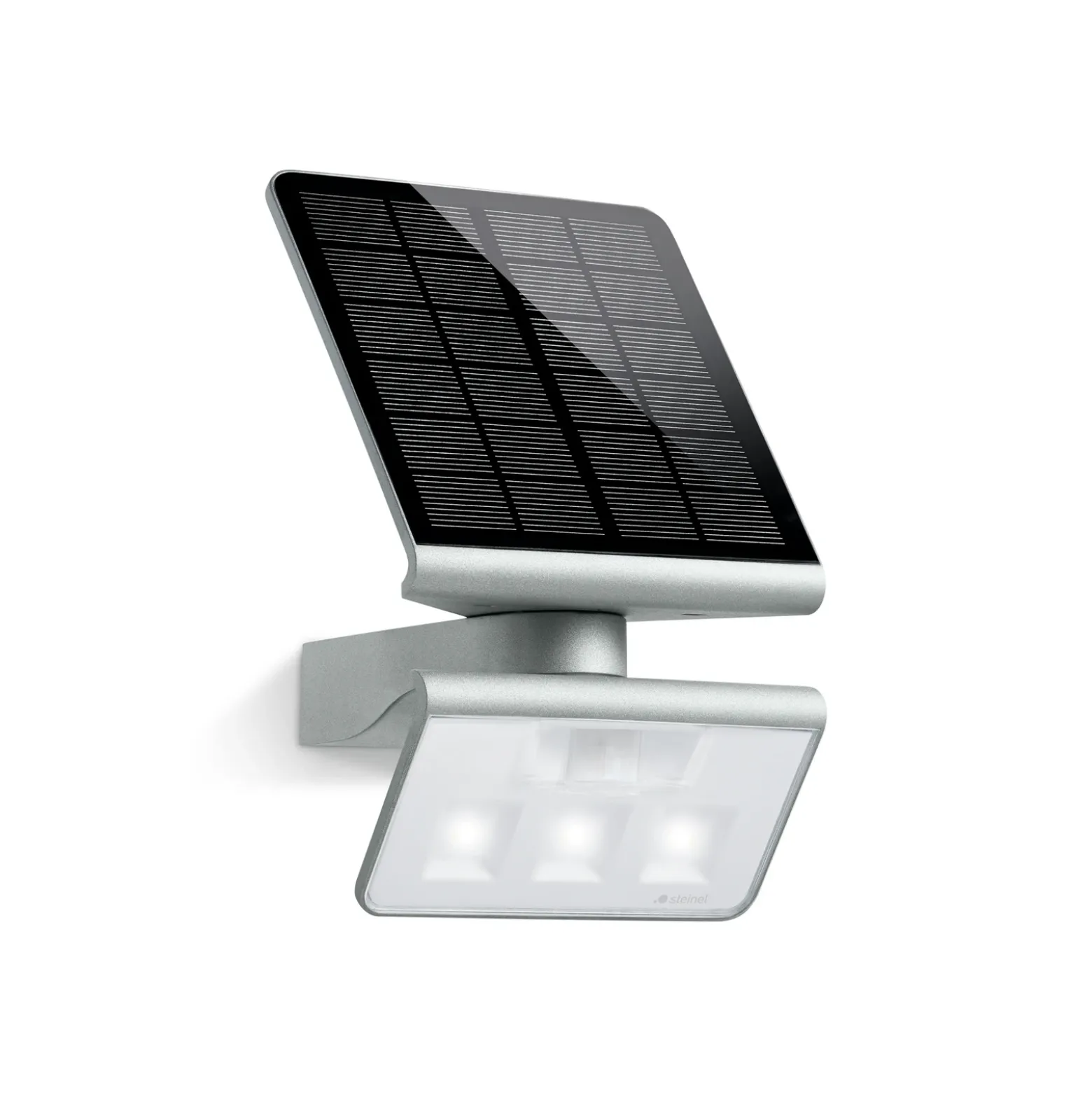 STEINEL XSolar L-S aplique LED solar para exterior, color plata