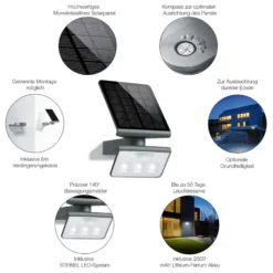 STEINEL XSolar L-S Proyector LED profesional con sensor