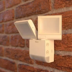 Theben Aplique LED para exterior theLeda S17-100, blanco, sensor