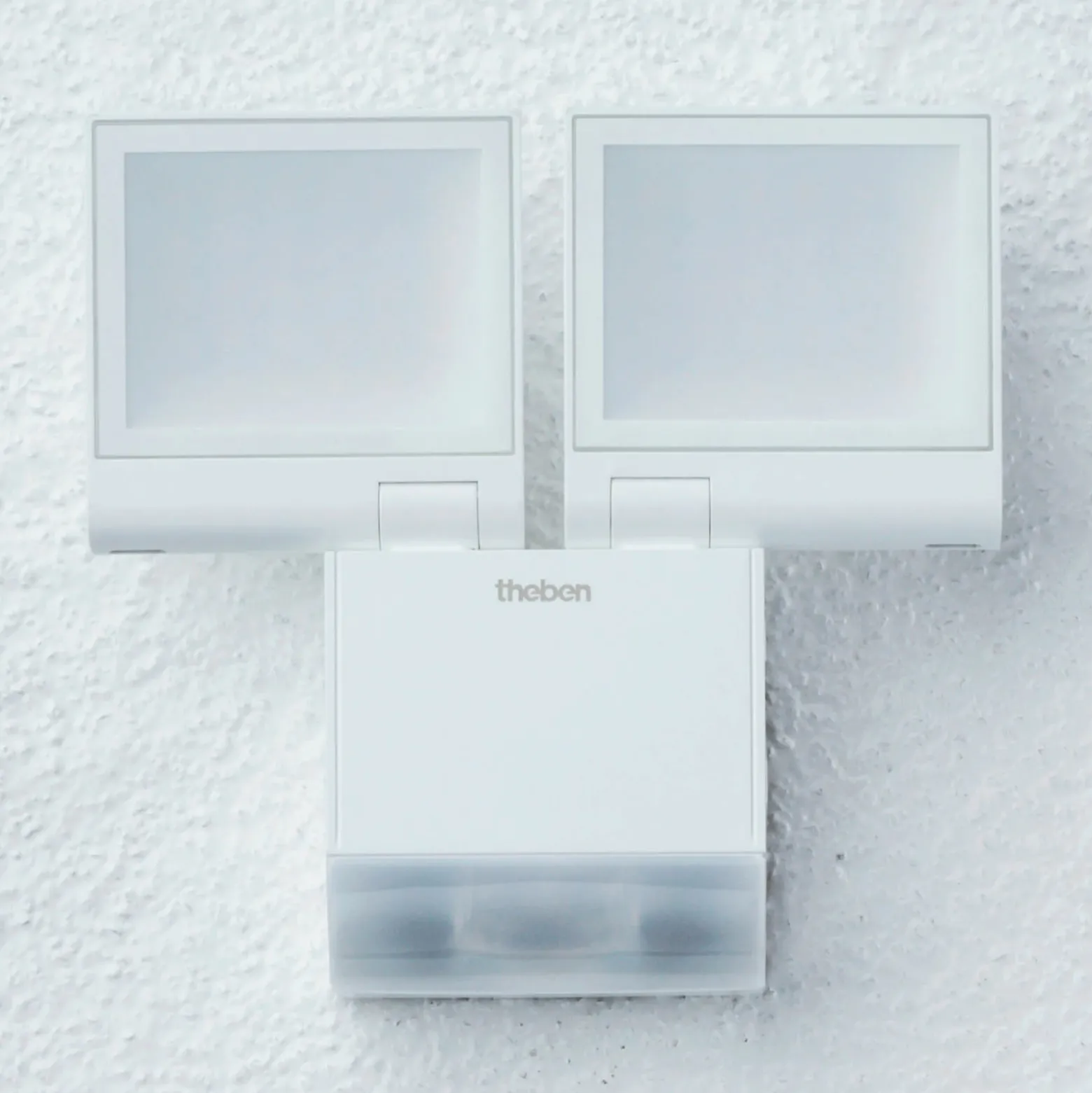 Theben Aplique LED para exterior theLeda S17-100, blanco, sensor