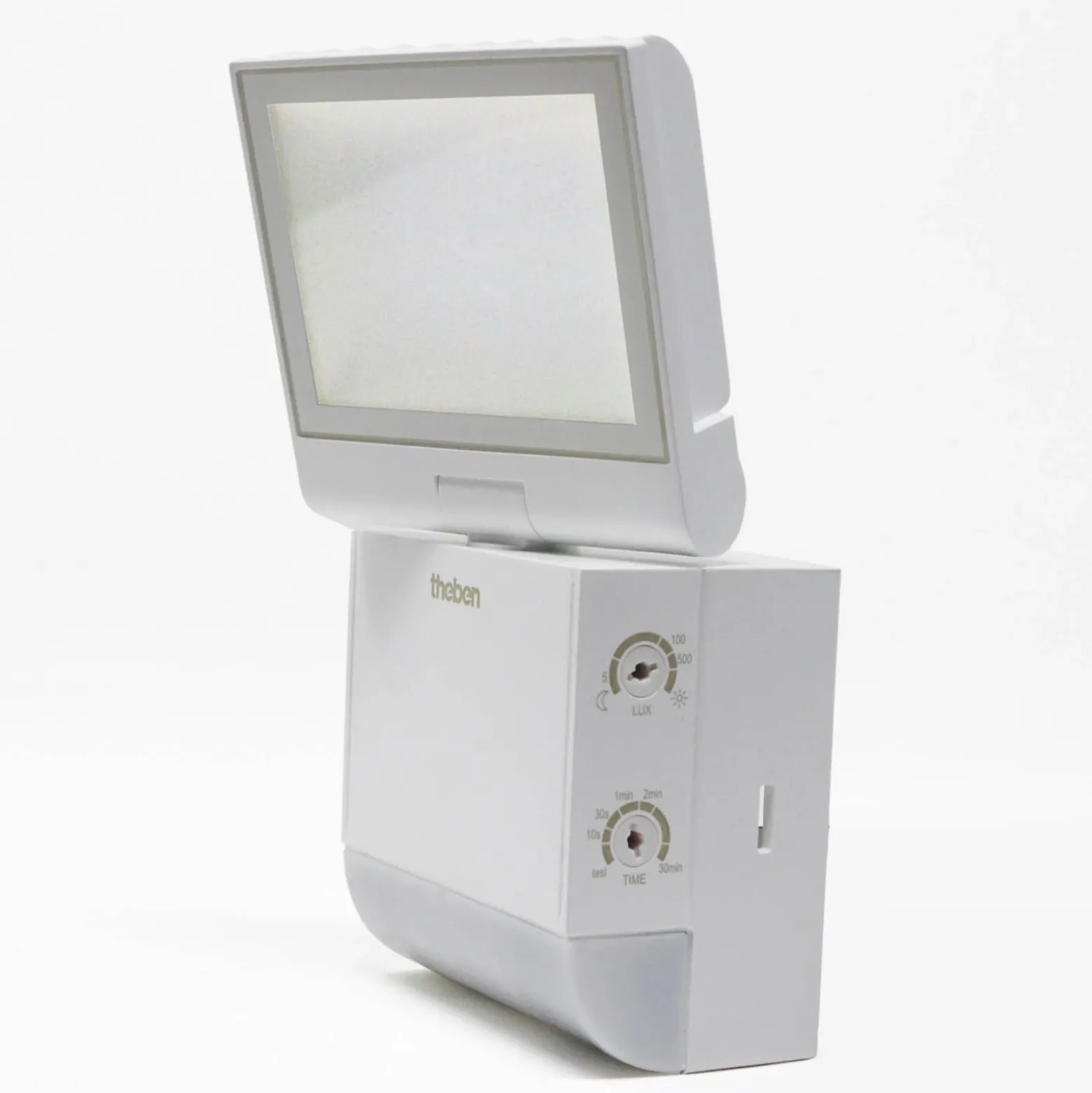 Theben Aplique LED para exterior theLeda S8-100, blanco, sensor