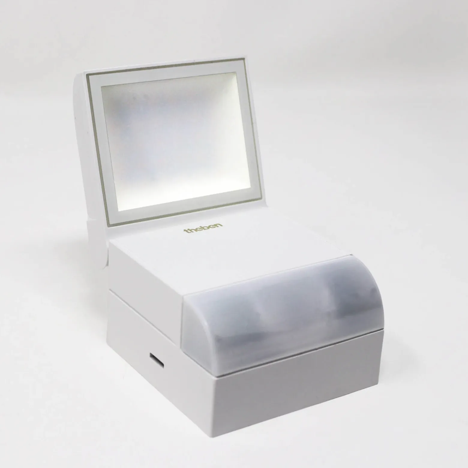 Theben Aplique LED para exterior theLeda S8-100, blanco, sensor