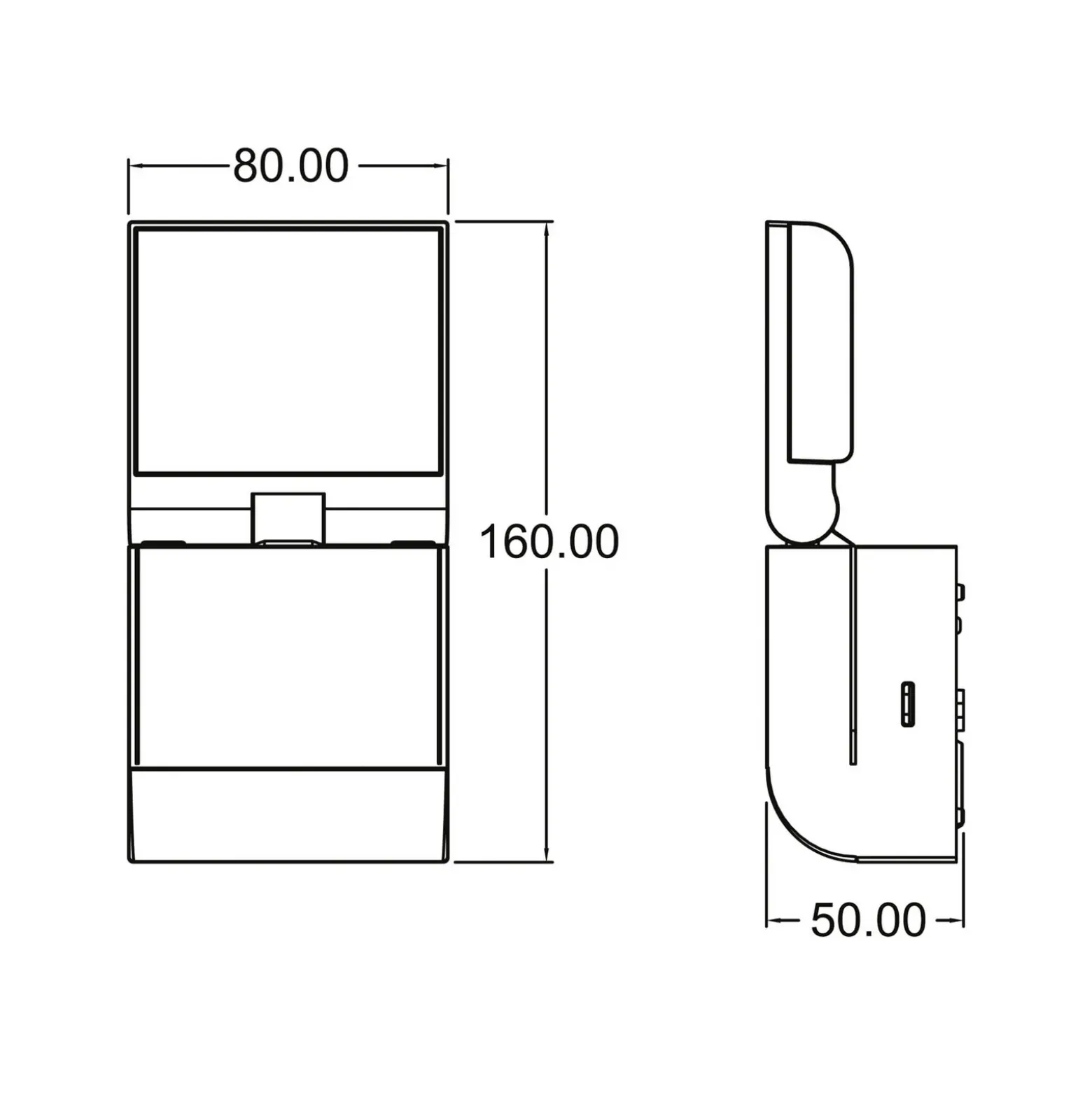Theben Aplique LED para exterior theLeda S8-100, blanco, sensor