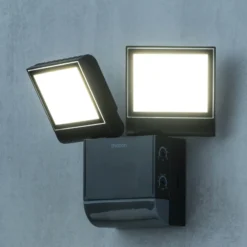 Theben Aplique LED para exterior theLeda S17-100, negro Sensor