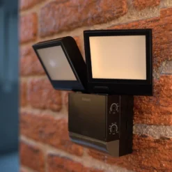 Theben Aplique LED para exterior theLeda S17-100, negro Sensor