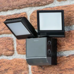 Theben Aplique LED para exterior theLeda S17-100, negro Sensor