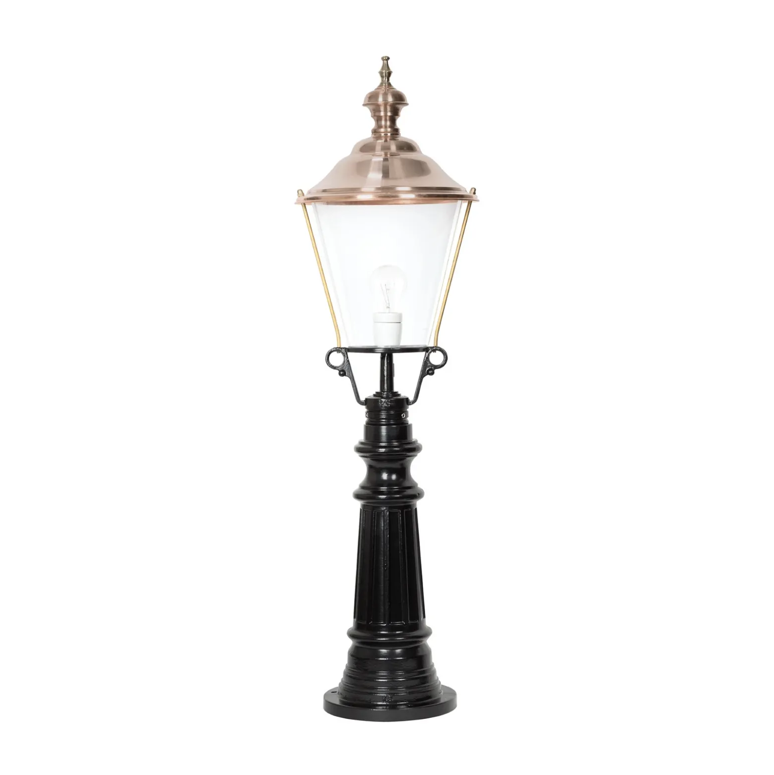 Timor bolardo luminoso, negro