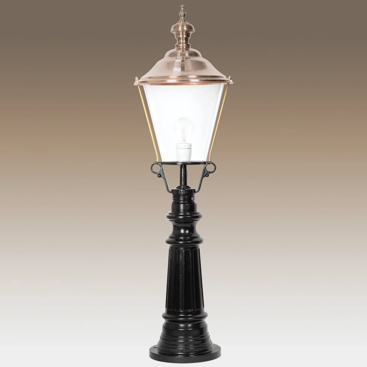 Timor bolardo luminoso, negro