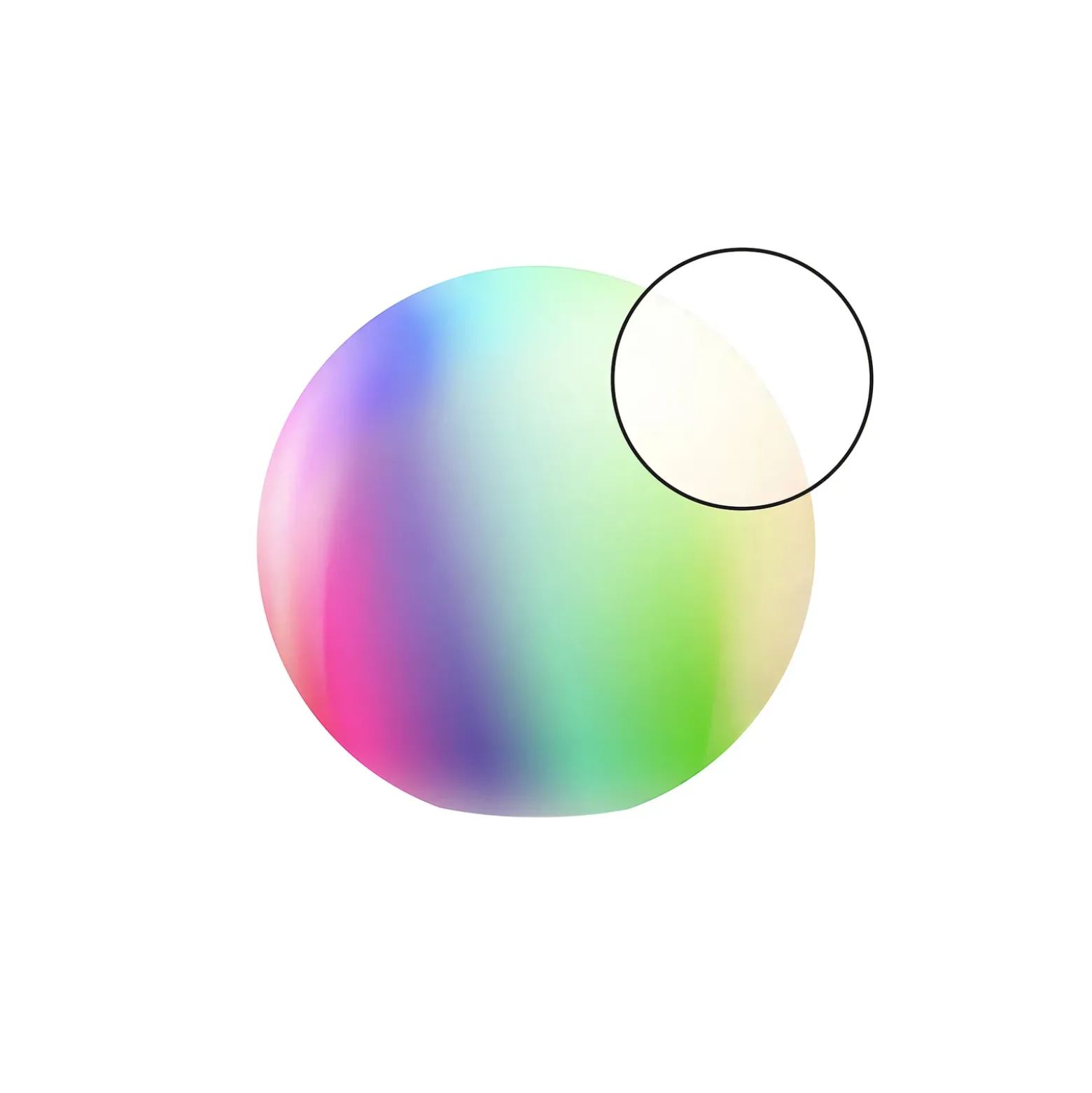 tint Calluna Solar LED-Kugel, CCT, RGB, Ø 35 cm