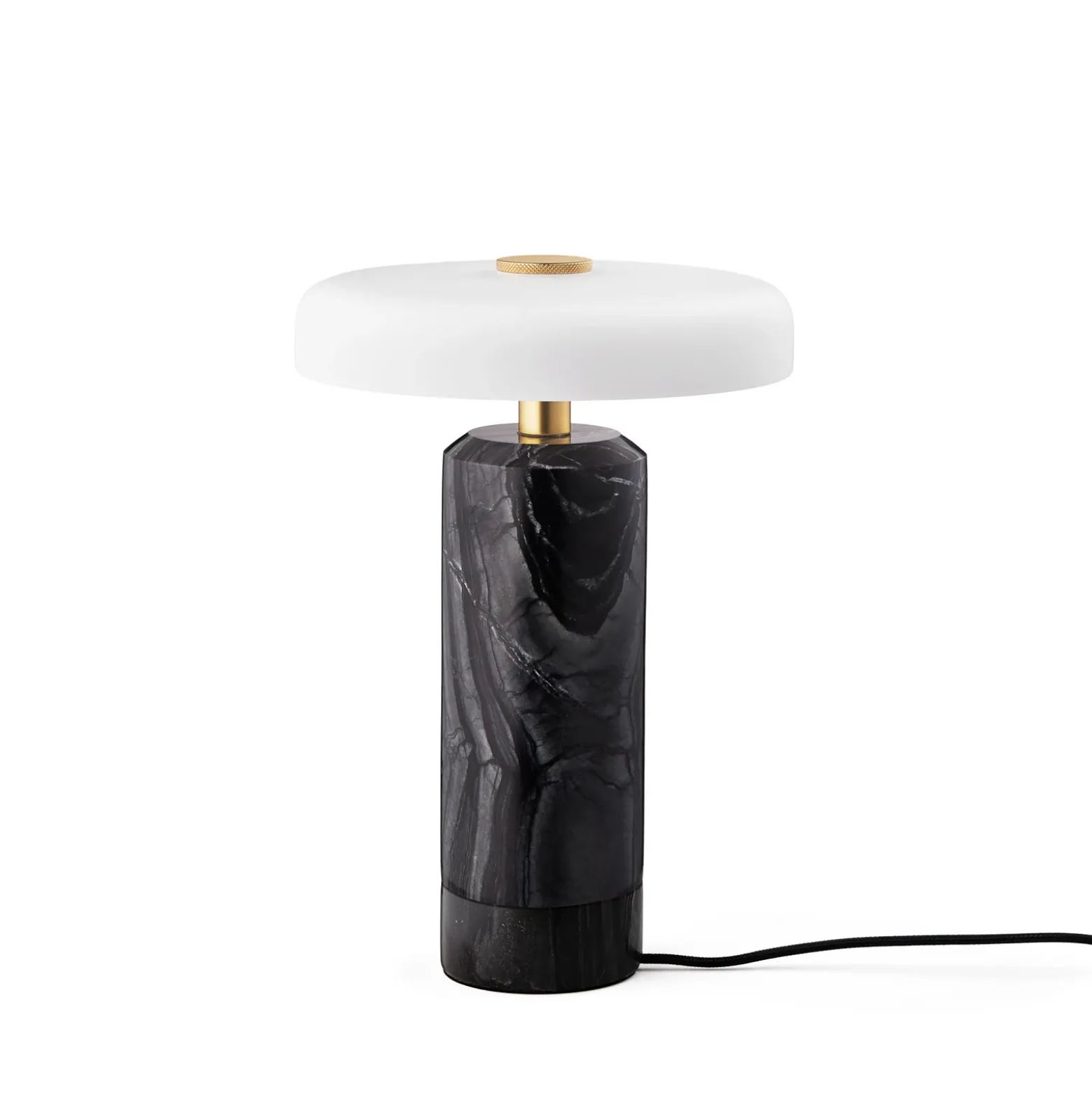 Trip LED lámpara de mesa recargable, gris / blanco, mármol, vidrio, IP44