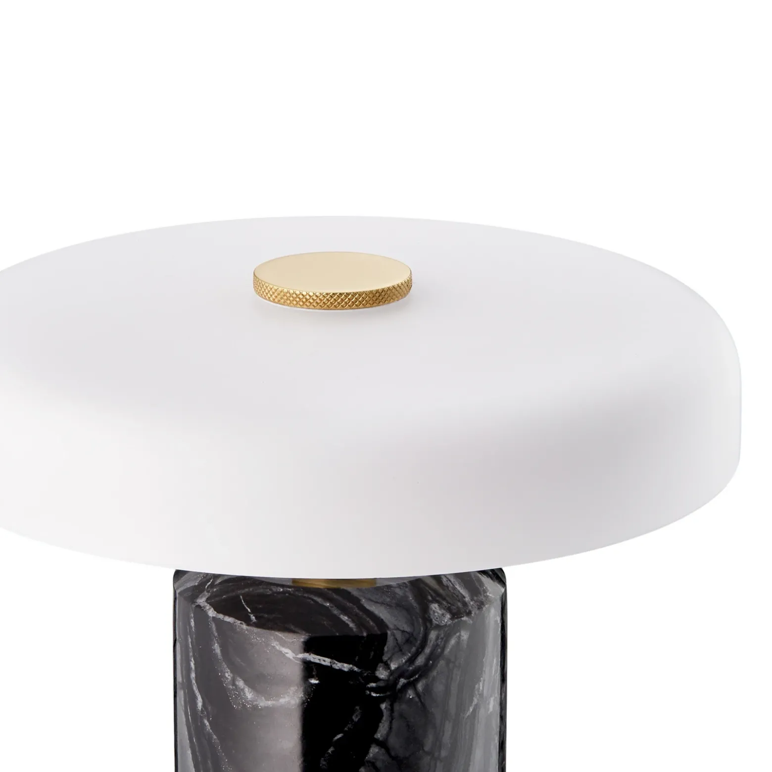 Trip LED lámpara de mesa recargable, gris / blanco, mármol, vidrio, IP44