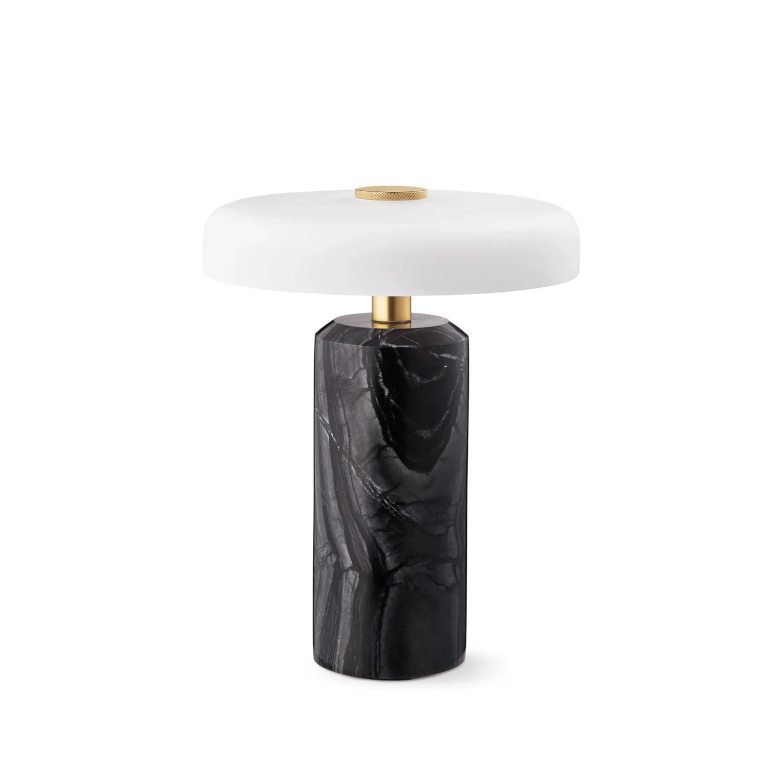 Trip LED lámpara de mesa recargable, gris / blanco, mármol, vidrio, IP44